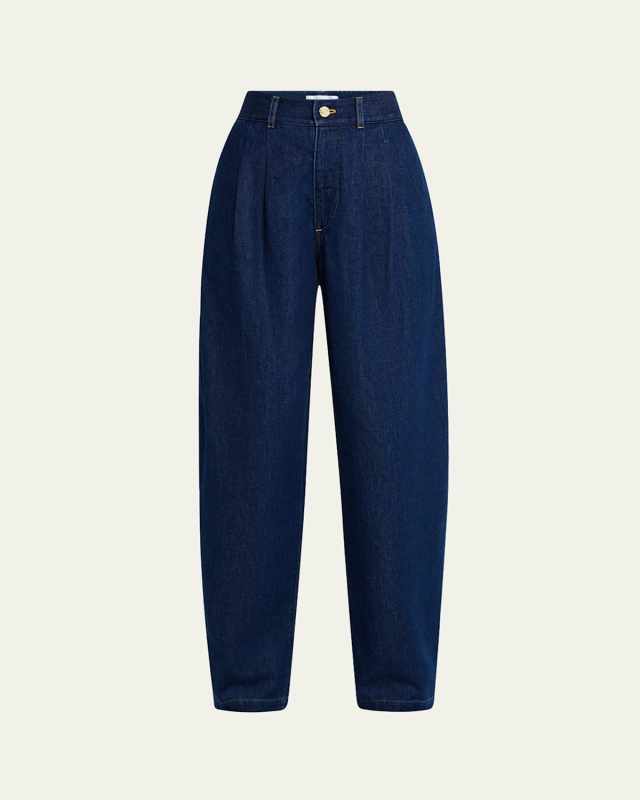 Trapunto Denim Trousers